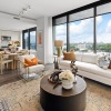 Open space living area with natural lighting