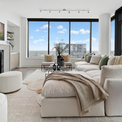 The essence of exceptional living a living room with a fireplace