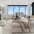 a living room with a fireplace
